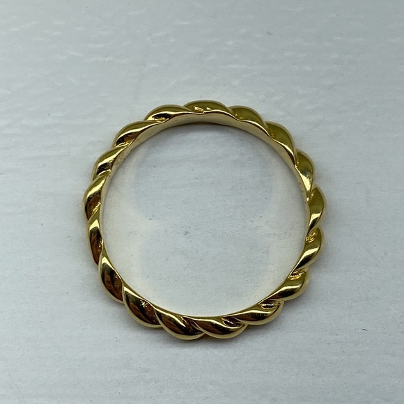 Gold Vermeil 925 PAJ Twist Wrap Ring - Picture 7 of 11